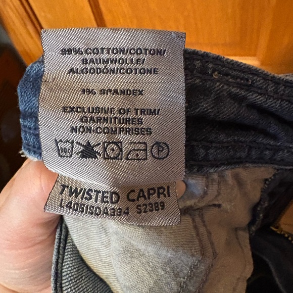 Silver Twisted Capri Size 29 - Picture 7 of 7